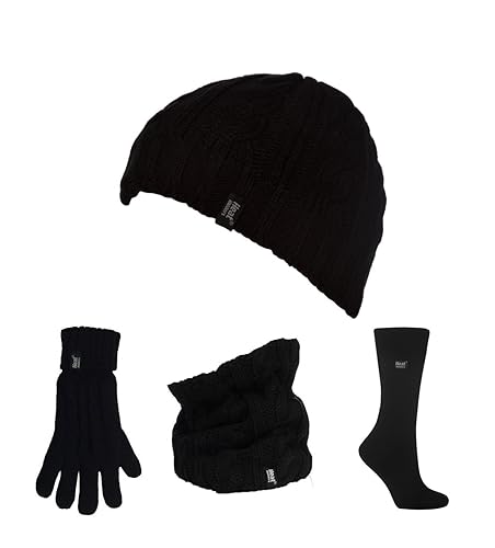 HEAT HOLDERS Ladies Thermal Winter Hat, Glove, Neck Warmer