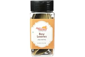Agro Mantra Bay Leaves Whole 0.35 oz (10g) Dried Bay Leaves, All Natural, Gluten Free, Caffeine Free, No Sugar, Laurel Herbs for Cooking