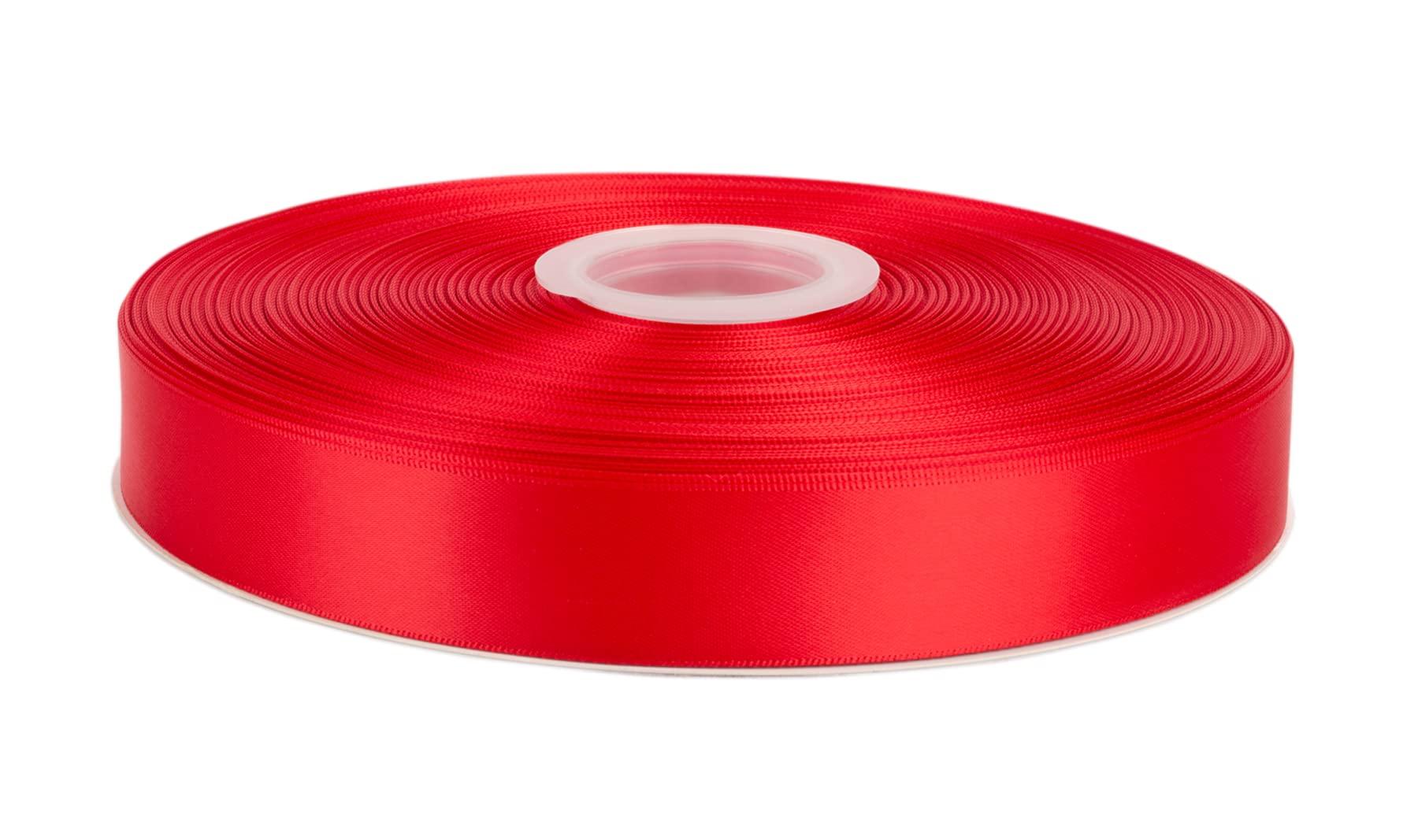 Fondersy 91 Meters Hot Red Double Faced Satin Ribbon - 25mm Width for Wedding, Gift Wrapping, Floral Arrangement and Crafts
