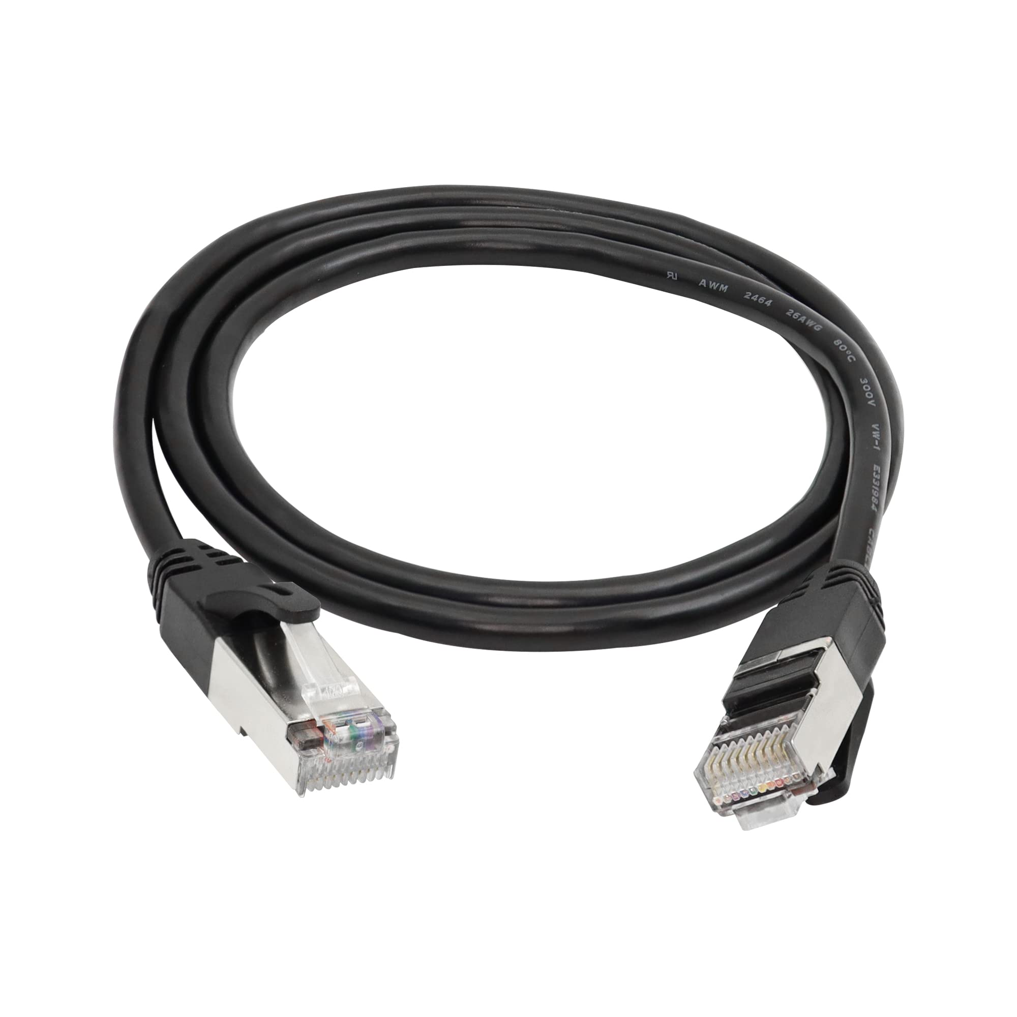 QIANRENON RJ50 10P10C Communication Cable Cat 5E 26AWG Male to Male Modular Cable Shielded for Motorola Car Intercom Barcode Scanning Laser Printing Industrial Automation Equipment Etc. 1m (3.3ft)