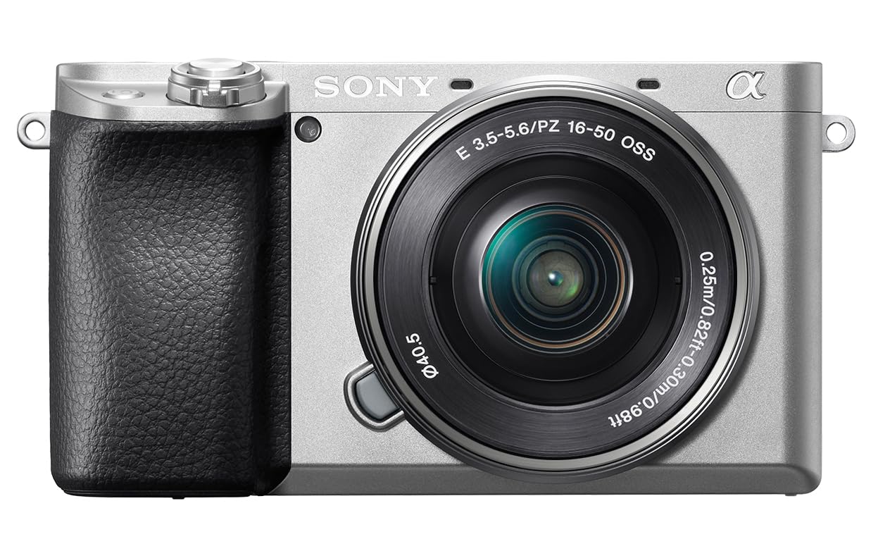 Sony Alpha 6100 Kit Fotocamera Digitale Mirrorless con Obiettivo Intercambiabile SELP 16-50mm, Sensore APS-C, Video 4K, Real Time Eye AF, Real Time Tracking, ILCE6100AB + SELP16502B, Argento