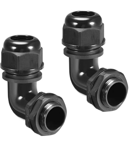 5-Pack Adjustable Cable Glands - Waterproof Wire Hole Seals For 4-10mm Cables, 20mm Thread