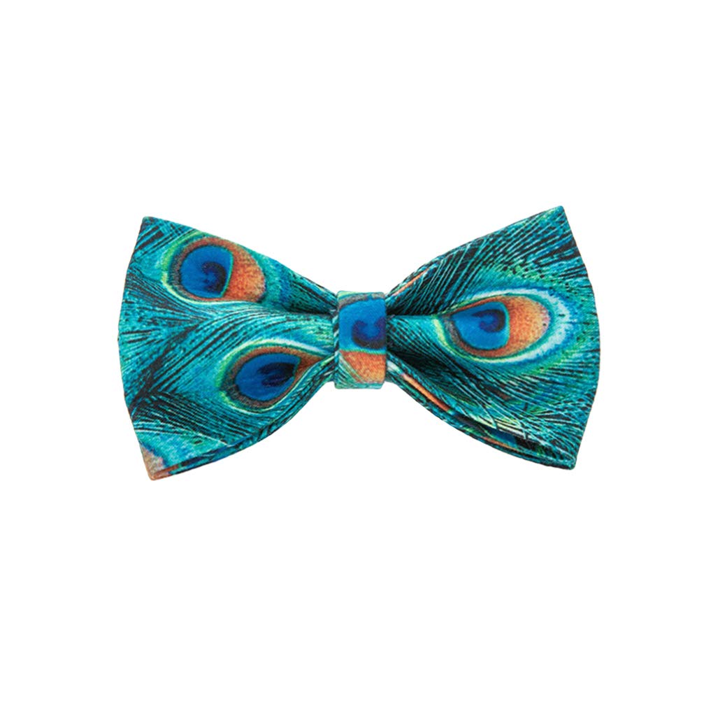 Balacoo Pet Collar Bow Tie Peacock Pattern Bowknot Detachable Collar Cats Collar Charms Accessories for Dog Puppy Cat Party Grooming Accessories