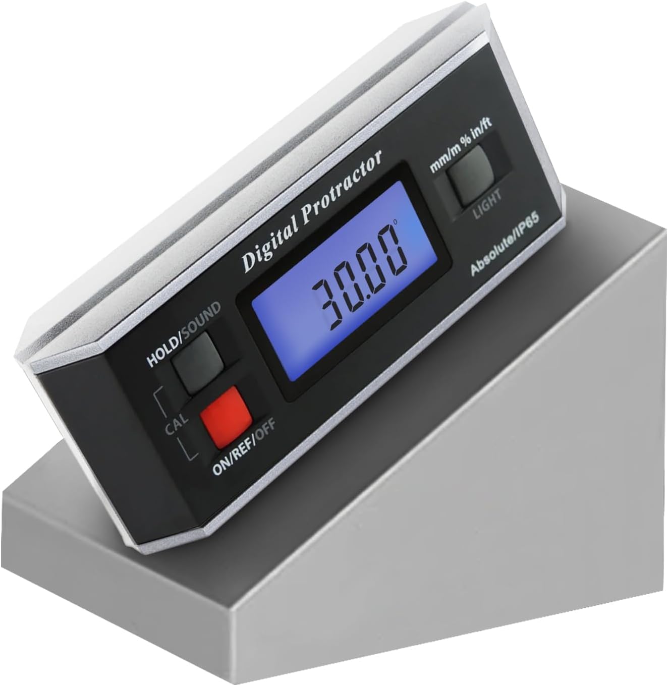 Digital Angle Finder Magnetic Protractor Inclinometer Angle Level Meter Tool Digital Protractor Bevel Gauge for Woodworking, Table Saw, Construction V-Groove 0~360 degree with Backlight