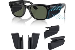 Mity rain 2 Pairs Silicone Glasses Side Shields for Ray-Ban Meta/Oakley Meta HSTN