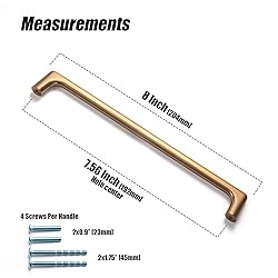 Goo-Ki Champagne Copper Cabinet Pulls with