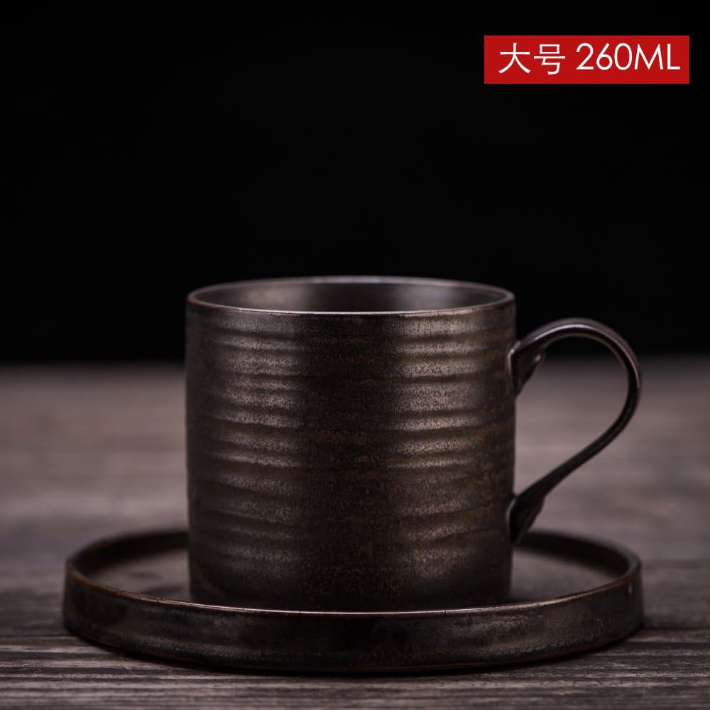 Vintage Handmade Ceramic Coffee Cup, frosted glass, mug,Two