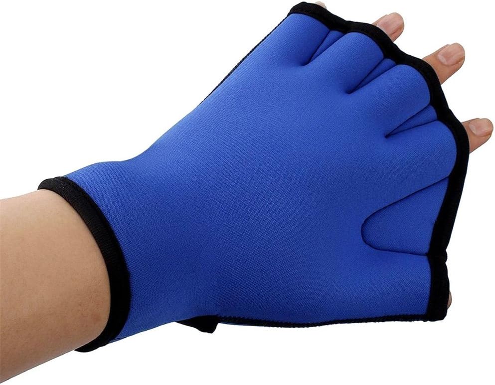 Qzc Pair of Aquatic Fitness Swim Training Gloves Water Resistance Training Aqua Fit Webbed Gloves : Sports & Outdoors