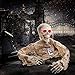 Halloween Haunters Animated Skeleton Mummy with Moving Arms Groundbreaker Graveyard Prop Decoration - 2/3 Life-Size, Speaks Talks, Flashing Red LED Eyes - Haunted House Tombstone Grave Crawl, Entryway