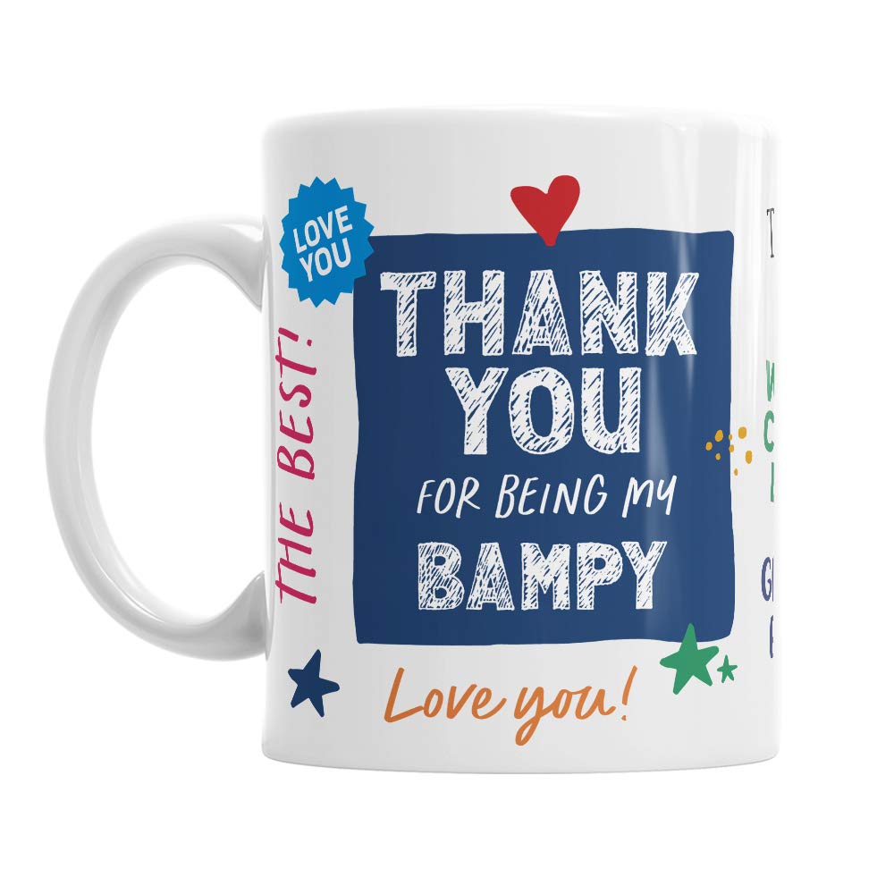 Mainly Mugs Bampy Gift Keepsake 11oz Ceramic Coffee Mug Keepsake for Bampy