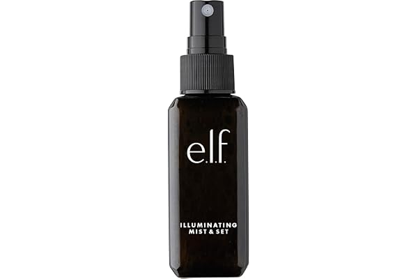 e.l.f. Illuminating Mist & Set, All Day Wear, Refreshes Makeup & Revitalizes Skin, Small, 2.02 Fl Oz (60mL)