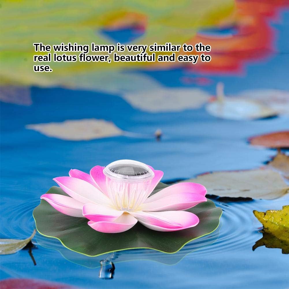 TOPINCN Solar Teich Pool Lichter 7 Farbwechsel Lotus Blume wasserdicht