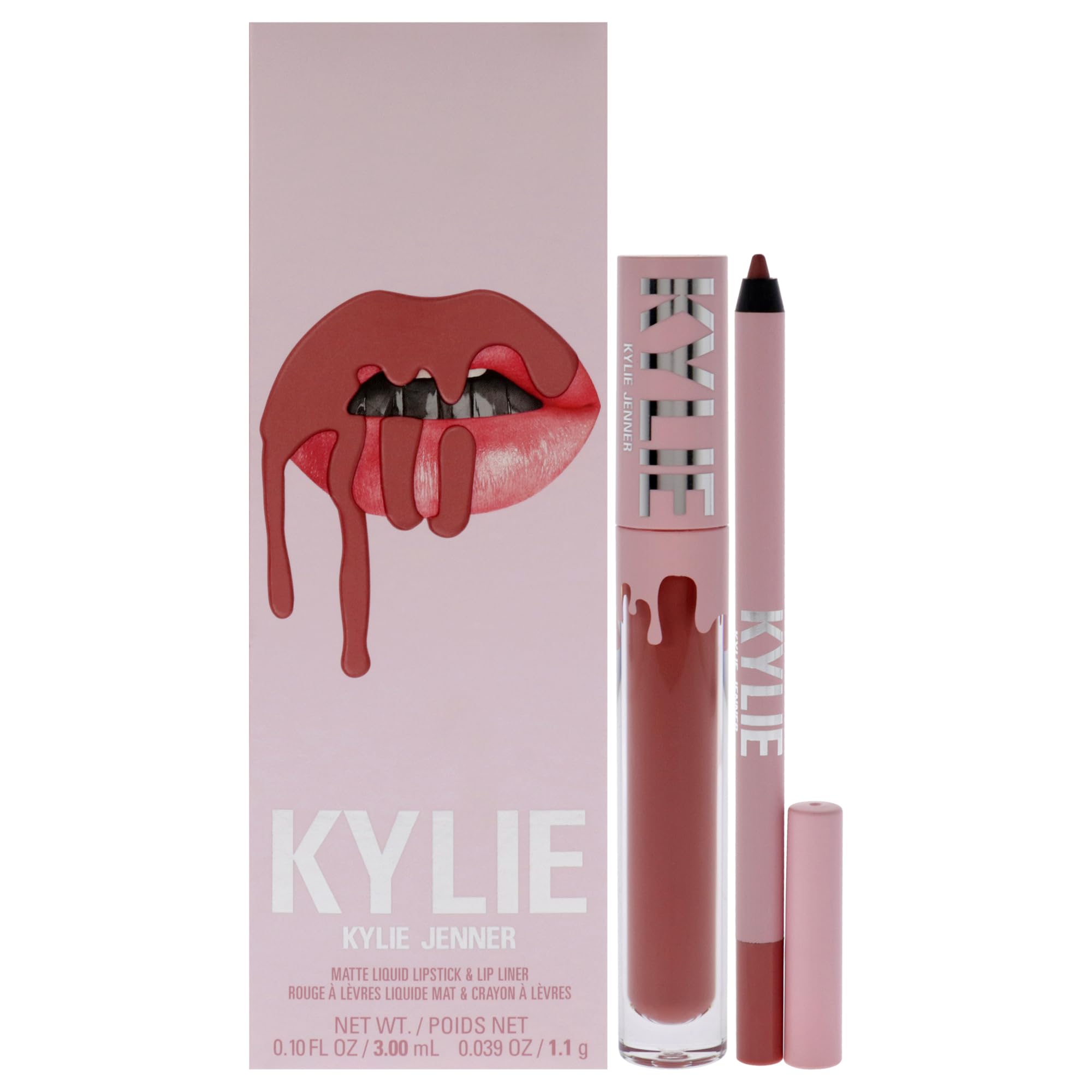 Kylie Cosmetics Velvet Lip Kit - 306 Say No More For Women 2 Pc 0.10oz Velvet Liquid Lipstick, 0.039oz Lip Liner