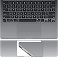 CaseBuy Palm Rest Protector Skin Cover for 2025-2022 MacBook Air 13.6 inch M4 M3 M2 Chip A3240 A3113 A2681 Anti-Scratch Dust Wrist Rest Decals Sticker,Space Grey