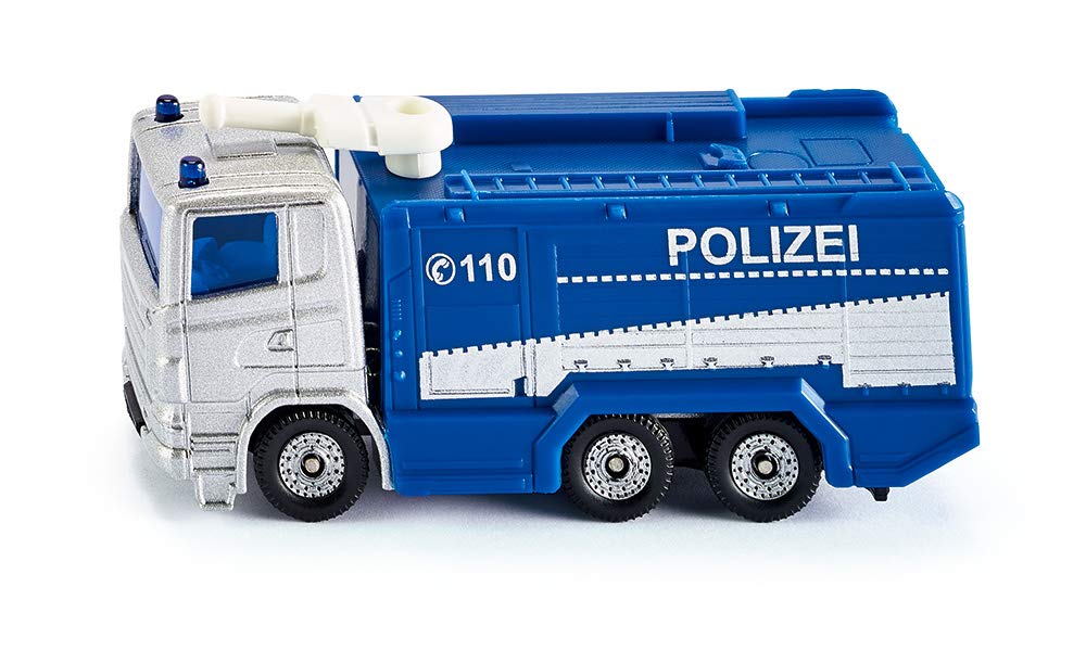 siku 1079, Police Water Cannon, Blue,White, Pivoting water cannon, Toy vehicle for children