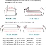 Teynewer 2-Seater Slipcover Elastic Fabric Printed Pattern Black view 6
