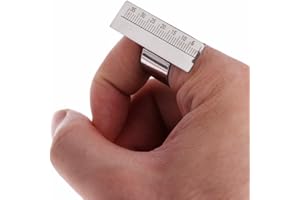 Angzhili Dental Endo Finger Ruler Span Measure Scale Endodontic Instrument Stainless Steel (3 Pcs/Pack)