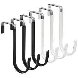 FYY 6PCS Over The Door Hooks, Door Hangers Hooks
