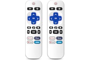 EWO'S (Pack of 2) Remote Control Only for TCL Onn Hisense Sharp Philips Westinghouse Insignia Element TLC Roku Smart TV Ruko Ruku Roko Remotes Replacement-1 Year Warranty