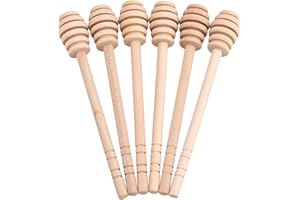 Honey Sticks, 50 pcs Honey Dipper Household Wooden Portable Mini Jam Jar Stirring Stick Dispensing Collecting Stirring Rod St