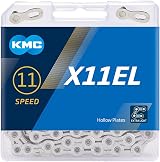 KMC X11EL 11 Speed Chain 118 Links Silver for 11-Speed Drives