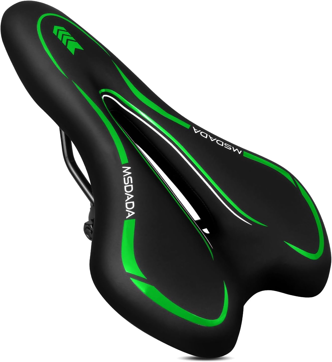 New Gel Bike Seat, MSDADA Comfortable Bike Saddle for Men & Women, Waterproof Gel Bicycle Saddles, Soft Bicycle Seat for BMX, Road Bike, Mountain Bikes, Push Bike, MTB, Exercise Bike, City Bikes(Cyan)