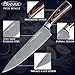 Abzuui Professional Chef Knife 8 inch German Stainless Steel Kitchen Knife in Gift Box| chef's knife Sharp Blade, cooking knife high Carbon, Slicing knife For Pro & Home chefs
