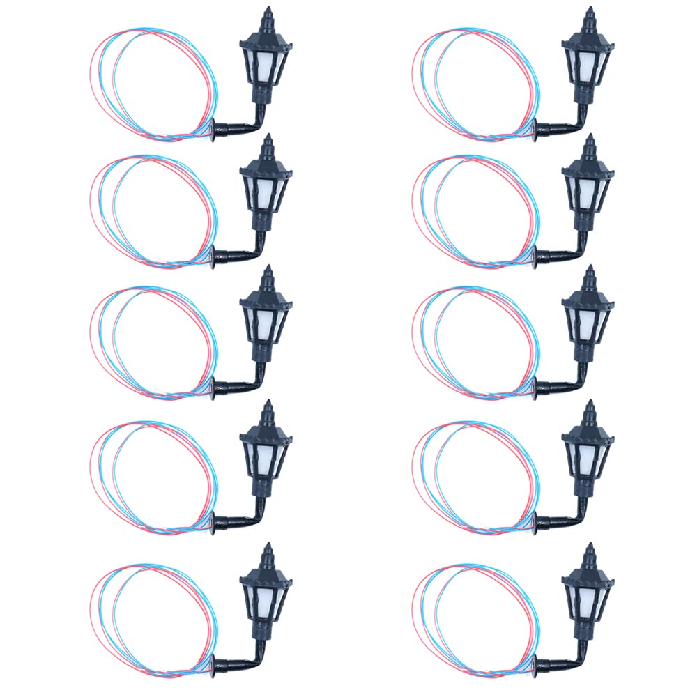 Tiardey 10pcs 3V 35mm Model Sand Table Garden Wall Lamp Outdoor Lamp Lattern Wall Lights