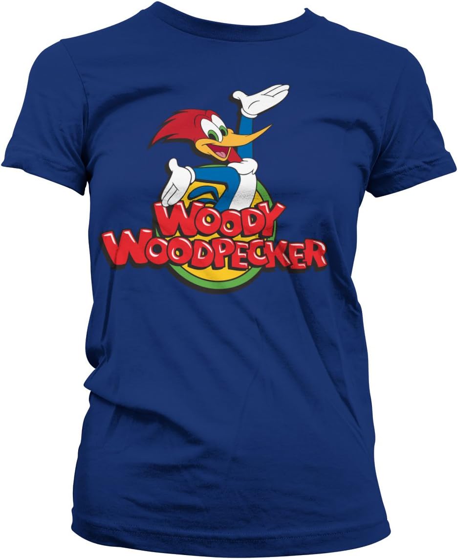 Woody Woodpecker Officially Licensed Classic Logo Women T-Shirt