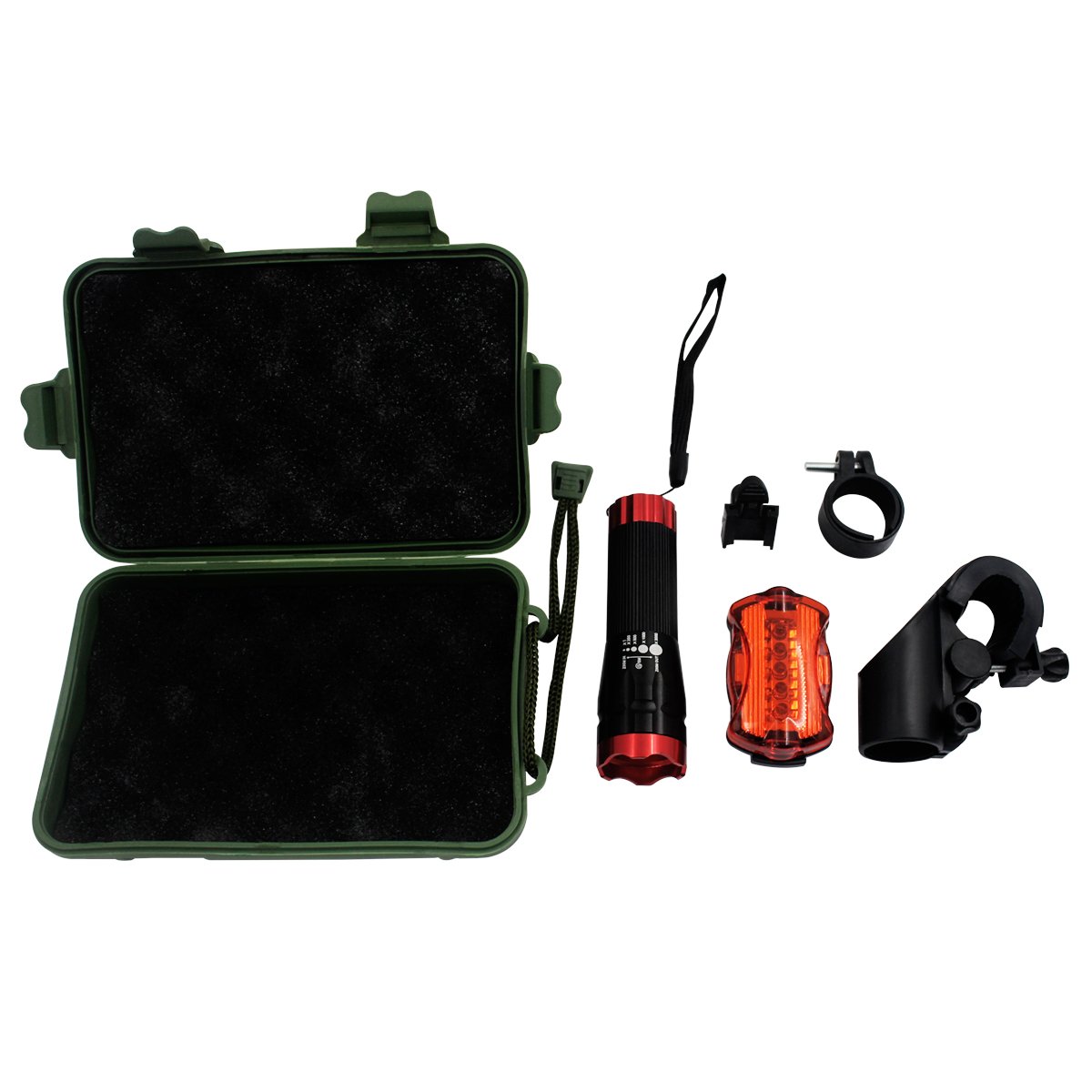 Hippih Super Bright Waterproof LED Bike Lights(Headlight, Taillight), Easy to Install or Remove, BL001