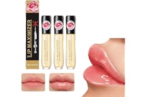 PICKX Vitamin E Lip Plumping Serum, Instant Lip Balm for Moisturize, Eliminate Dryness, Enhances Plump Gloss (3PC)