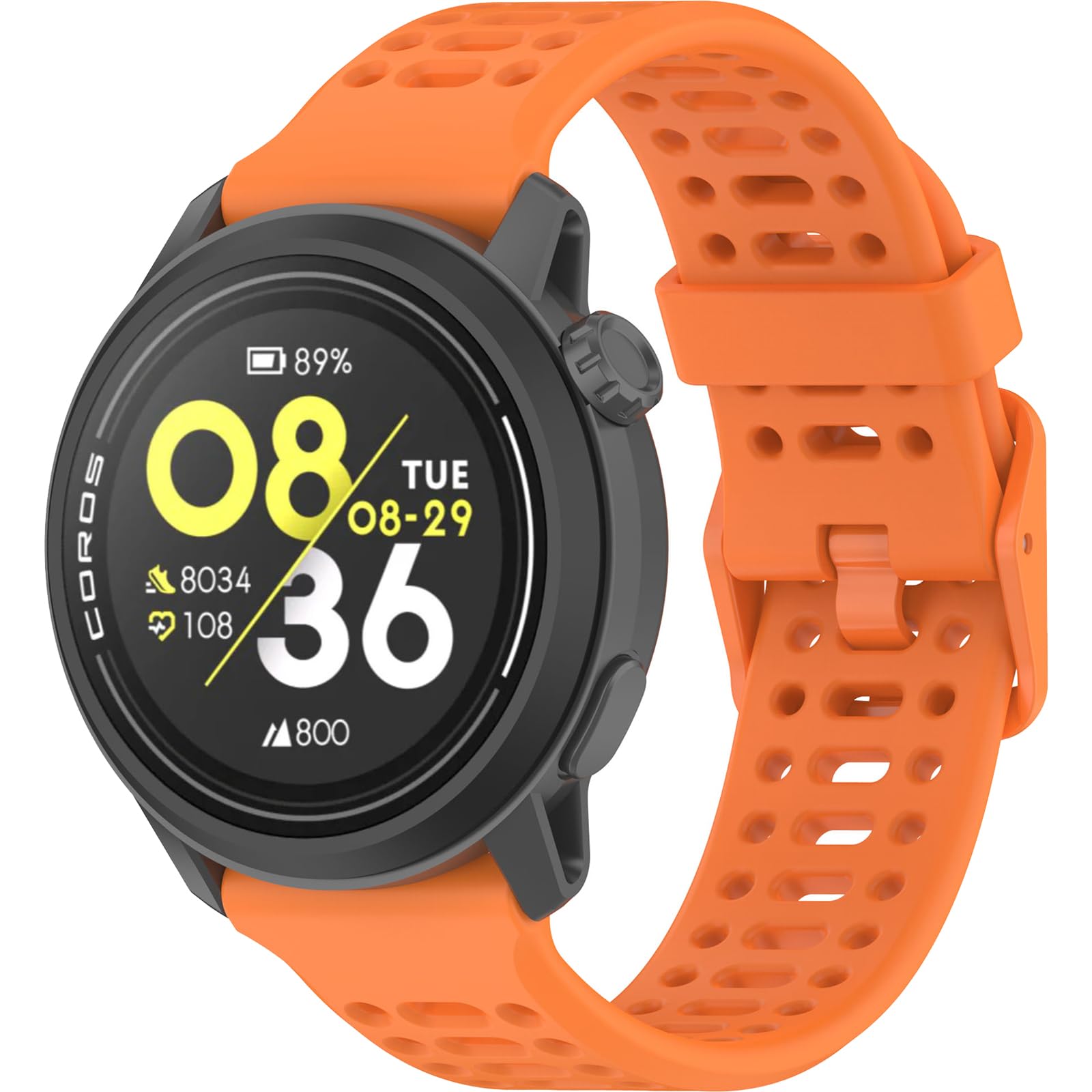 Harikiri 20/22mm Silicone Straps Compatible with COROS PACE 3, APEX 2 Pro, PACE 2, APEX Pro, 46/42mm for Men and Women