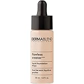 Dermablend Flawless Creator Multi-Use Liquid Foundation Makeup, Full Coverage Lightweight Buildable Foundation, Natural Finis