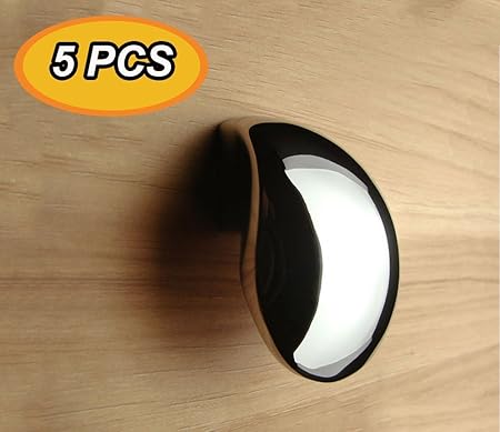 5 Pcs Deluxe Kitchen Cabinet Door Knobs Modern Style Cupboard