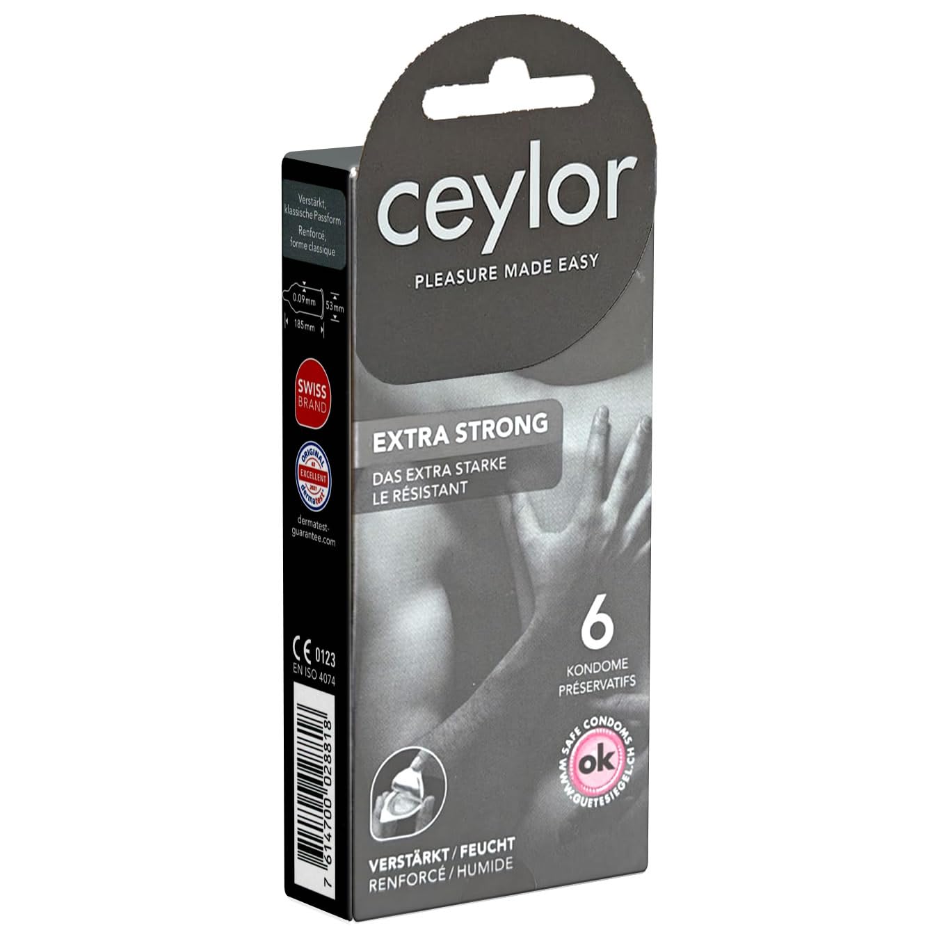 Ceylor Extra Strong 6 Powerful Condoms, hygienically Sealed in Condom pods