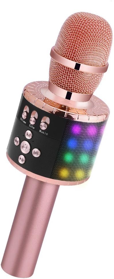 Microfoni Argento BONAOK Wireless Bluetooth Microfono Karaoke Portatile KTV  Karaoke Player Mic per Android/iPhone/iPad/Sony/PC Microfono Wireless  Bambini con luci a LED controllabili urban-earth.co.uk