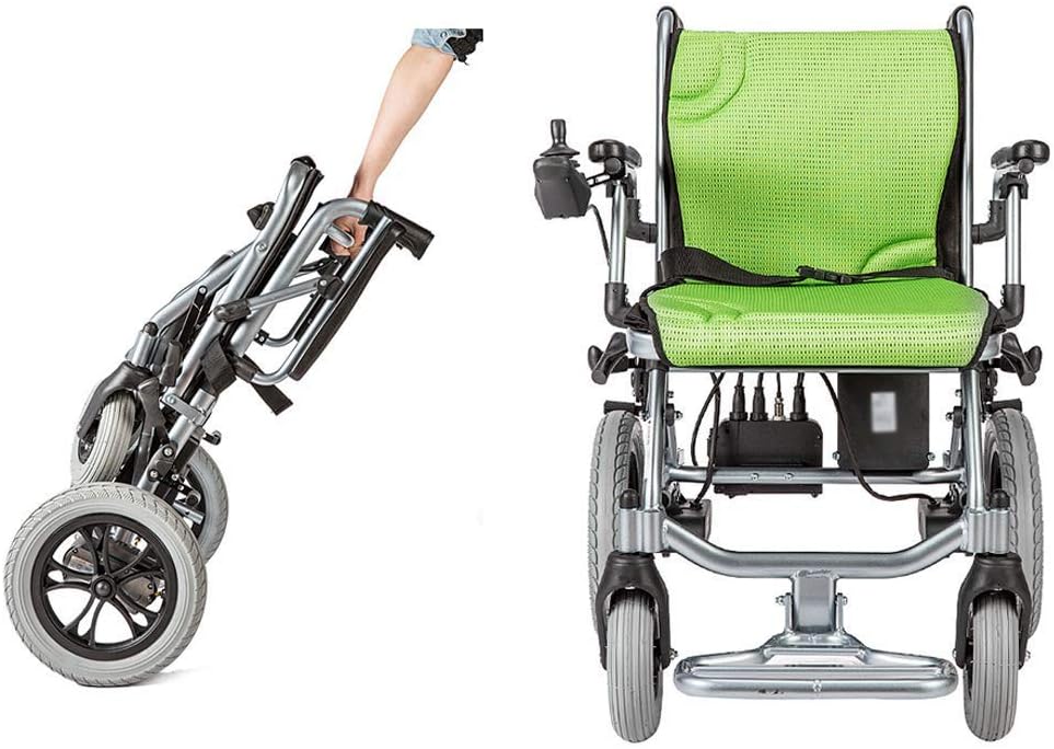 Silla De Ruedas Eléctrica Plegable Ligero Pesa Solo 35 Libras Sillas De Ruedas Motorizadas Portátil Conduce Hasta 25 Km Ligera Scooter Médico Portátil Para Mayores Y Discapacitadas