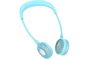 PANERGY Portable Neck Fan Rechargeable Hand Free Personal Fan Mini Wearable Fan Battery Operated USB Fan for Women Kids Sport Work Travel