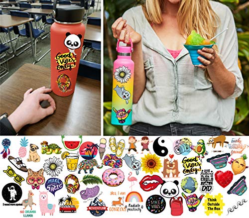 50 Pack Redbubble Stickers - 50 Pack VSCO Stickers, Cute & Trendy Laptop Vinyl Stickers, Water Bottle Stickers for Teens, Kids, Girls and Boys - 100% Waterproof,Vinyl Decal 50 Pack Stickers - Thumbnail 2