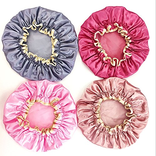 7TECH Waterproof Shower Bath Cap 4 Pack