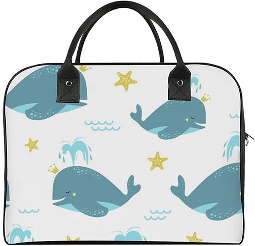 Amazon ボストンバッグ かわいいクジラ クラッチバッグ スポーツバッグ 機内持ち込み トートバッグ 手提げ 旅行バッグ 斜めがけ 2way大容量 ハンドバッグ ショルダーバッグ メンズ レディース トラベル 修学 ボストンバッグ