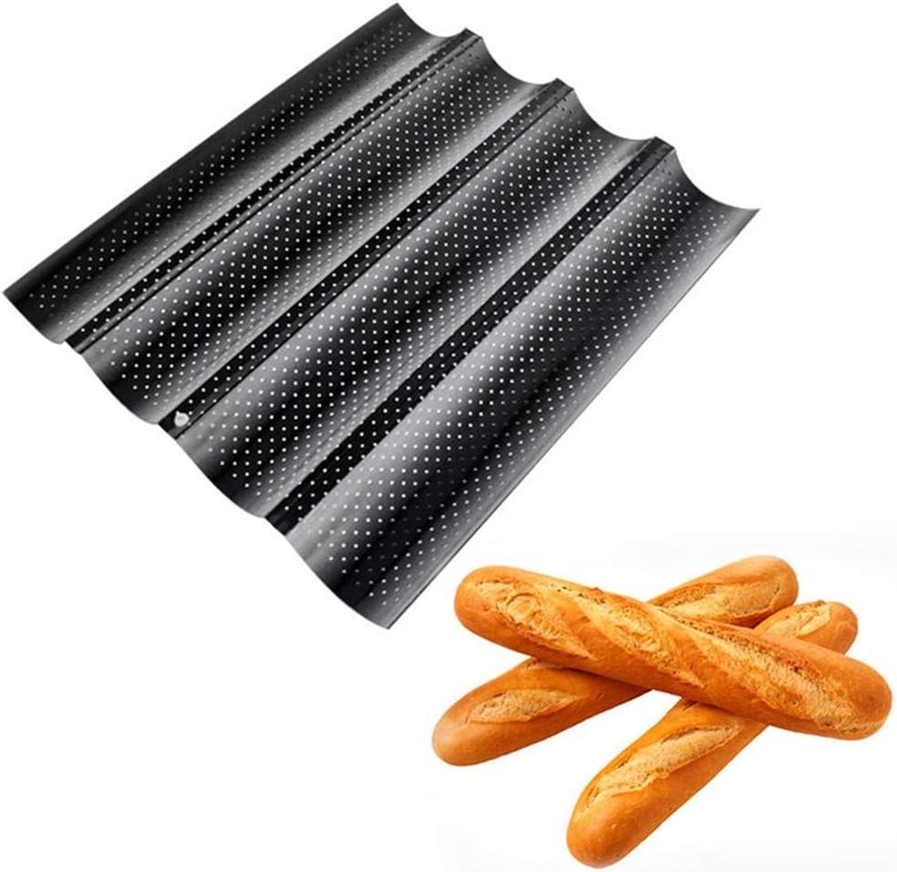 Baguette Tray, French Bread Baking Wave Mold Baking Pan Tray NonStick