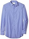 Buttoned Down Men's Classic Fit Spread-Collar Sport Shirt, Purple/Navy Small Gingham, M 34/35