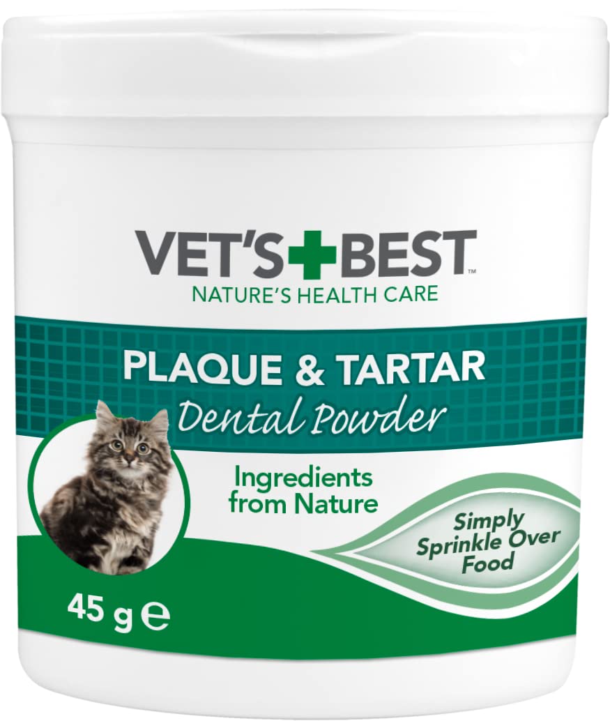 Vet's Best Natural Dental Powder for Cats | Clean Teeth and Fresh Breath - 45g — image 1