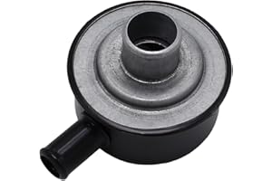 YUCHENSHLP Black Round Valve Cover Breather Push in Style Highly Polished Breather Device with Vent Tube for SBC BBC SBF 327 350 302 454