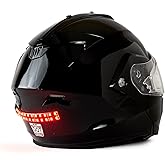BITEHARDER Snowmobile Helmet Safety Light, High-Visibility Snowmobile Accessory, LED Rear Helmet Light, Red