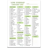 lovielf Reusable Low fodmap Grocery & Shopping List for Nutrition, Gut Health, IBS Relief, and Enhances the Elimination Diet 