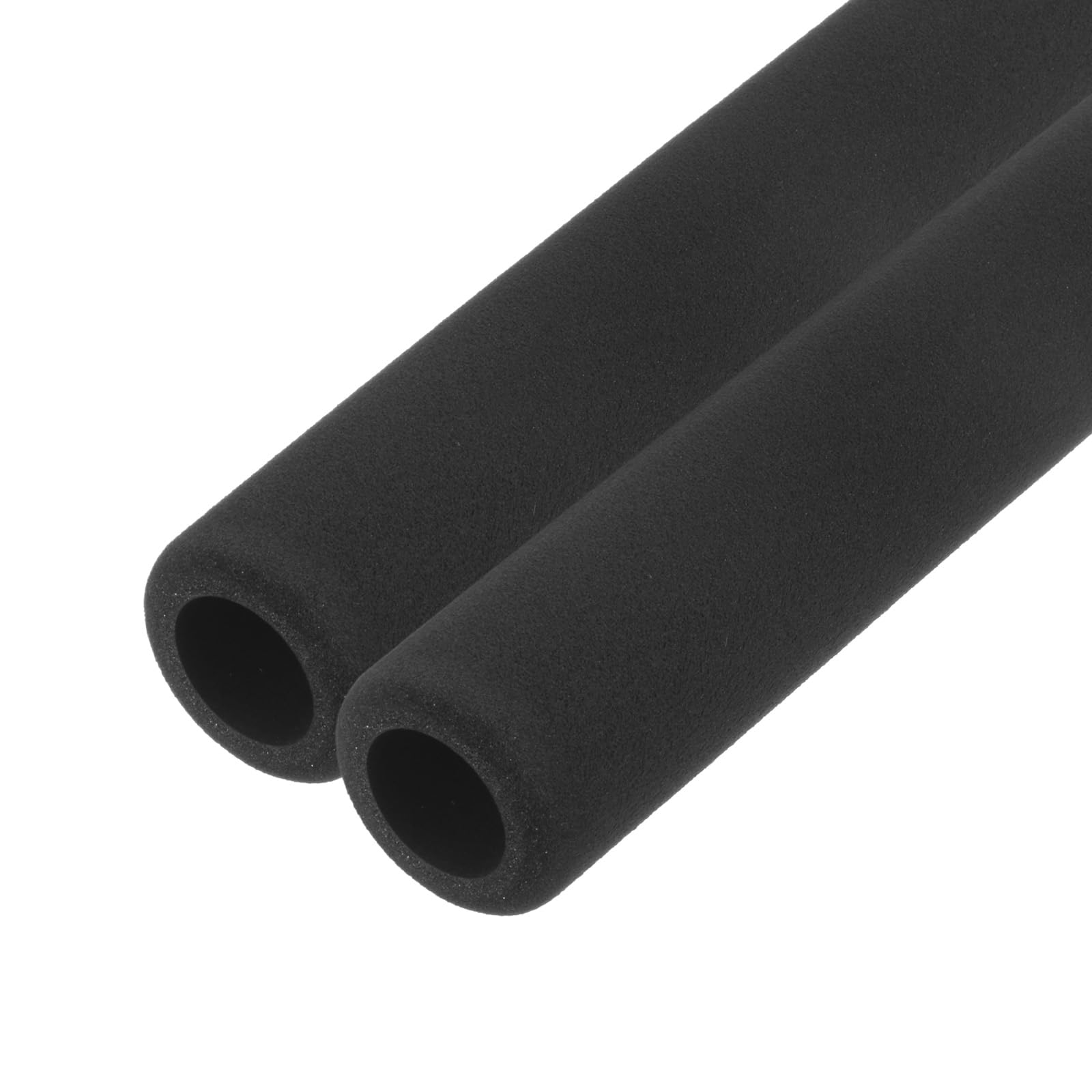 M METERXITY 2-Pack Pipe Insulation Foam Tube, 18mm ID 30mm OD 295mm Length, Soft Flexible Foam Tubing Pipe Foam Insulation for Handle Grip Support/Guitar Stand/Roof Racks [Black]