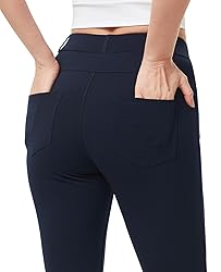 AFITNE Women's Yoga Dress Pants Skinny Pull On Work