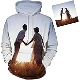 ABIsedrin Custom Hoodies Design Your Own Personalized Pullover Sweatshirts with Pocket Customized Photo Hoodies for Men Women